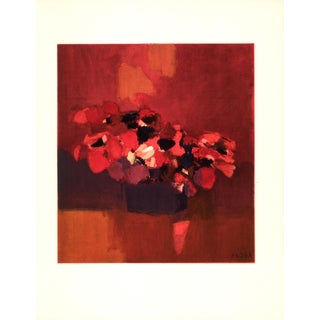 1962 Roger Mühl Lithograph "Les Anémones" (The Anemones) For Sale