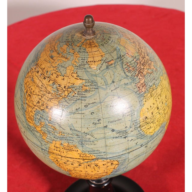 Terrestrial Globe by J. Forest, Paris, 19th Century For Sale - Image 9 of 12