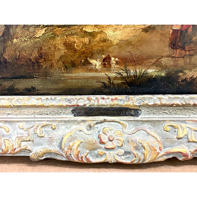 "Near Norwich" a 19th-Century English Country Scene by Edward Charles Williams (1807-1881) For Sale In San Francisco - Image 6 of 9