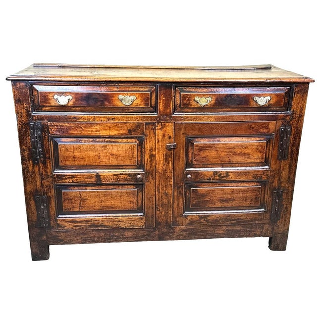 Oak Dresser Cupboard, 1710s For Sale - Image 12 of 13