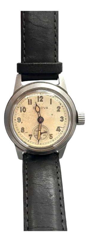 Mid-Century Bulova 1917-H Us Military Issued Korean War Era Wrist Watch