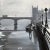 Contemporary Black & White Painting of Victoria Embankment London - Unique Original Art by British Urban Artist, 2019 For Sale - Image 3 of 8