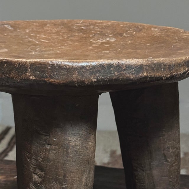 Wood Antique Hand Carved African Senufo Stool For Sale - Image 7 of 12