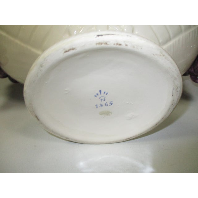 Ceramic Vintage Capodimonte Ceramic Basket of Fruit For Sale - Image 7 of 8