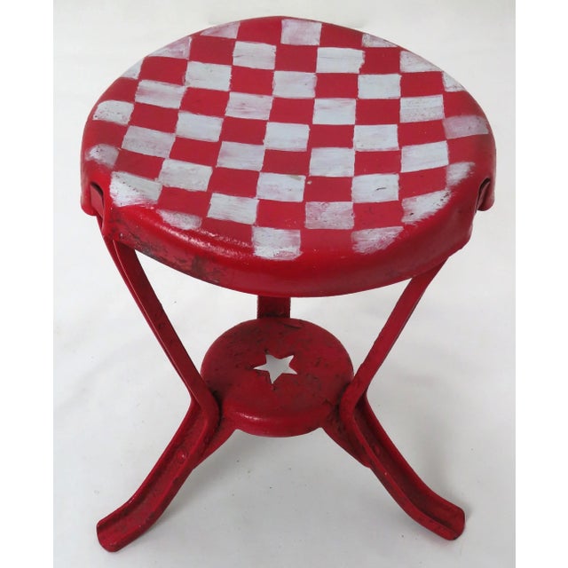 This is a Great Looking Antique American Country Primitive Dairy Farm Milking Stool. Circa Early 20th Century. I purchased...