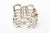Modern Vintage Sterling Silver Modernist Sculptural Link Cuff Bracelet Hallmarked, 1970's For Sale - Image 3 of 9