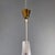 1950s Mid-Century Modern Italian Golden Plastic and Fluted Glass Ceiling Lamp, 1950s For Sale - Image 5 of 14
