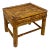 Vintage Scorched Bamboo Plant Stand or Riser For Sale