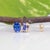 2020s Natural Tanzanite Stud Earrings, Aaa Oval 7x5mm, Solid 14k Gold Studs, Pair For Sale - Image 5 of 8