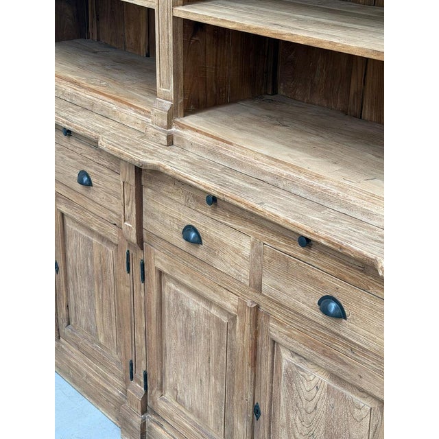 Antique Recycled Teak Bookcase For Sale - Image 9 of 11