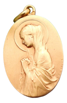 19.2K Gold Our Lady Pendant