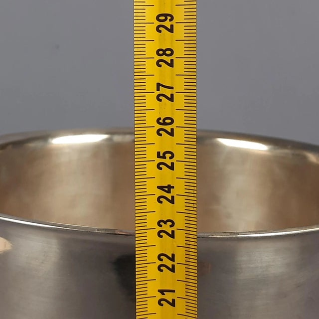 Vintage Art Deco Silver-Plated Gallia Ice Bucket from Christofle, 1960s For Sale - Image 10 of 11