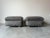 We are delighted to offer for sale this stunning Postmodern style upholstered Ottomans or Footstools on brass and Plastic...