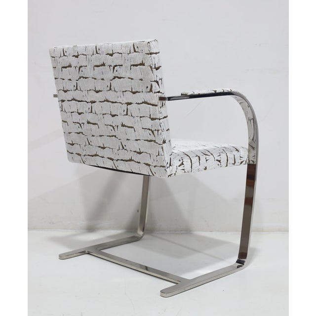 Mies Van Der Rohe for Knoll Brno Chairs in Velvet For Sale In Dallas - Image 6 of 11