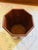 Late 20th Century Vintage Wooden Waste Basket With Brass Lion Head Handles- For Sale - Image 5 of 9