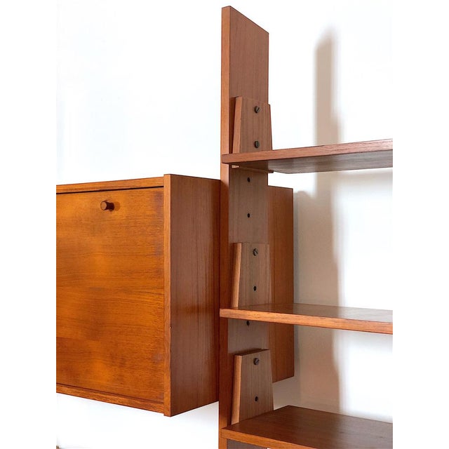 Vintage Double-Sided Bookcase, 1960s For Sale - Image 12 of 16