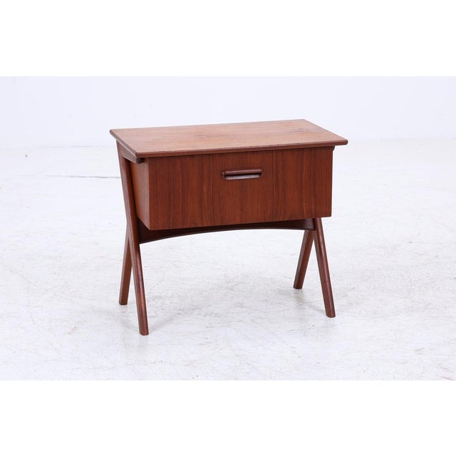 Mid-Century Danish Teak Sewing Box, 1960s For Sale - Image 15 of 15