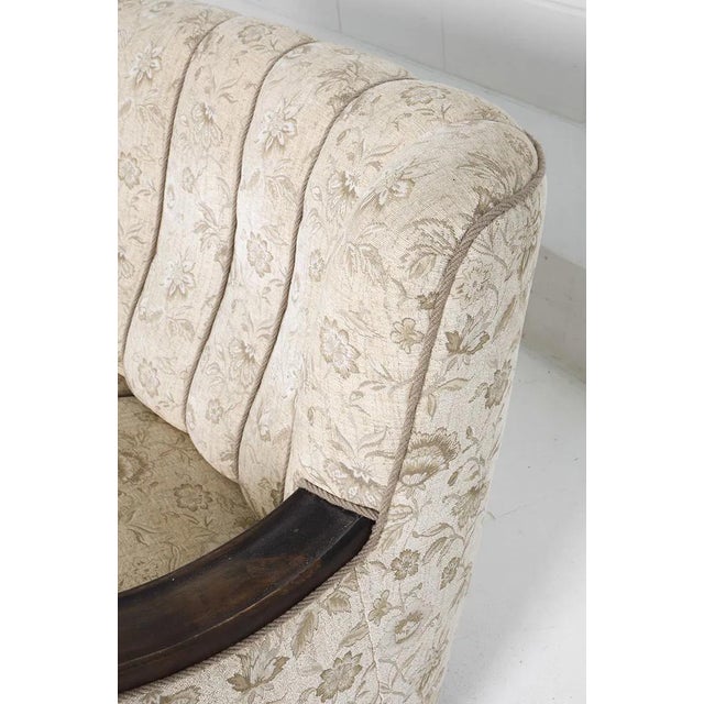 1940s Art Deco Scandinavian Channel Back Sofa For Sale - Image 10 of 18