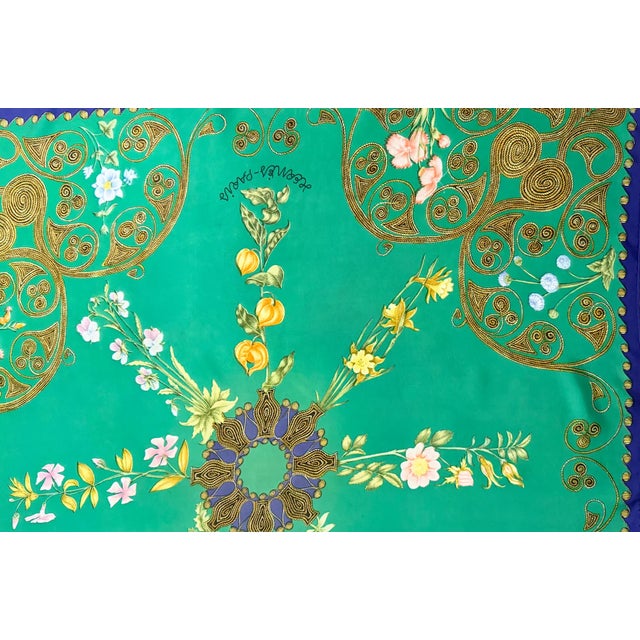 Hermès HERMÈS ARABESQUES Silk Scarf Designed by Henri d’Origny 1964 For Sale - Image 4 of 9