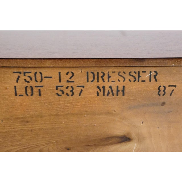 Hickory Furniture Co. American Masterpiece Collection 64" Solid Mahogany Triple Dresser 750-12 For Sale - Image 13 of 13