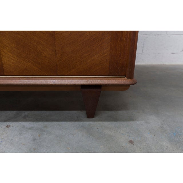 1950s wardrobe with two sliding doors. Width 140 cm, depth with doors open or closed 61 cm Ideal with its new solid beech...