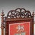 Antique Armorial Embroidered Panel Screen, Irish, Walnut, Needlepoint, Victorian For Sale - Image 6 of 12