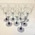 1970s Vintage Hollywood Regency Chippendale Lavender Cut to Clear Wine Glasses - Set of 8. For Sale - Image 4 of 10