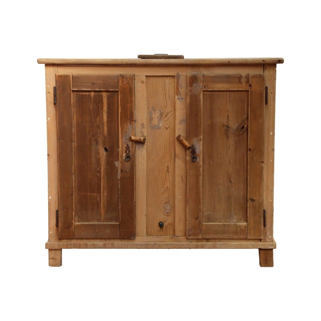 Antique Fir Icebox, 1920s For Sale - Image 6 of 6