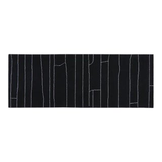 Moroccan Azilal Hand Knotted Wool Runner Rug,2'7"X7' For Sale