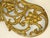 Late 19th Century Late 19th Century Beveled Glass Mirror Gold Gilt Pierced Antique Aesthetic Movement, Victorian Table Wall Gilded Cast Iron Reticulated For Sale - Image 5 of 15