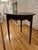 Wood 18th Century Georgian English Elm Cricket Table With Scalloped Apron For Sale - Image 7 of 11
