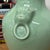 Ceramic Guardian's Embrace Celadon Green Ceramic Vase Flared Rim For Sale - Image 7 of 10