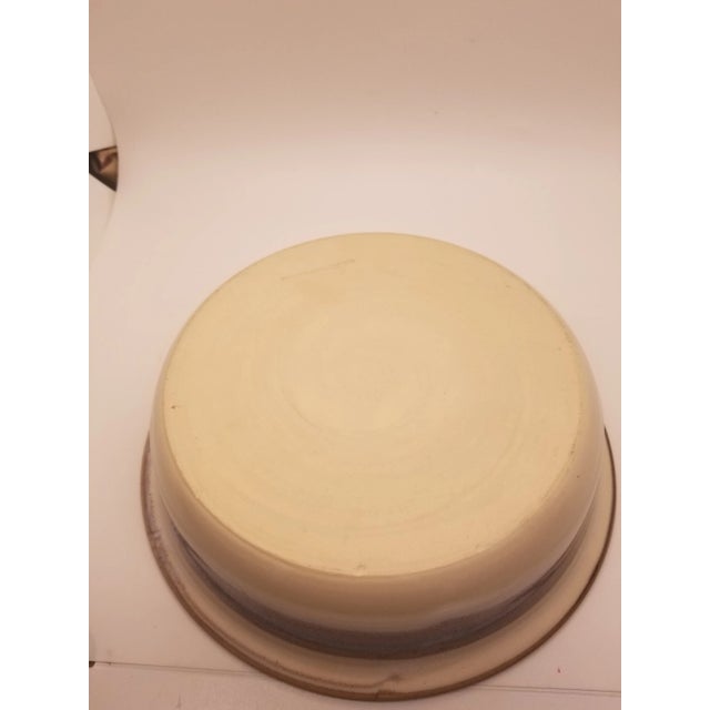 Mediterranean 1980s Handcrafted Sun Inspired Ceramic Bowl by Wizard of Clay For Sale - Image 3 of 5