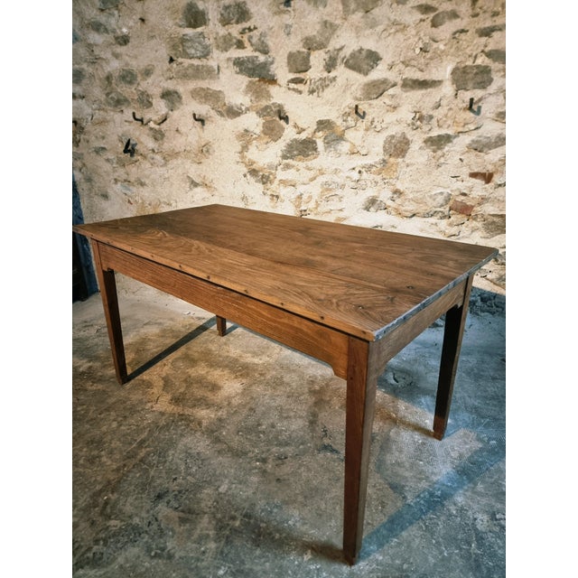 Antique Early 20th Century French Oak Dining Table, 1890s For Sale - Image 13 of 17
