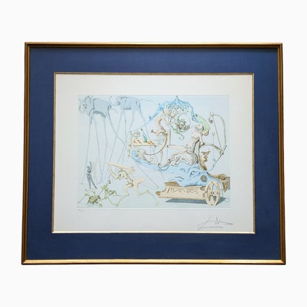 Salvador Dali, Dionysus, Hand-Signed Color Etching, 1967 For Sale - Image 12 of 12