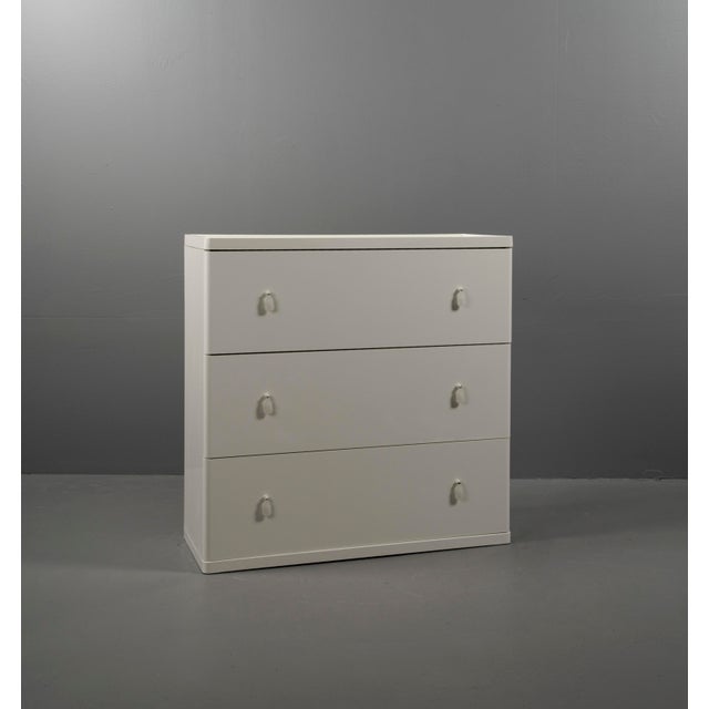 This sideboard from the 2000s, designed by Magnus Eleäck for IKEA, stands out with its clean, modern design language and a...