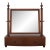 1960s Biggs Inlaid Mahogany 2 Drawer Dresser Shaving Mirror For Sale
