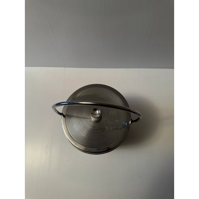 Vintage Small Ice Bucket With Chrome Accents and Leather For Sale In Washington DC - Image 6 of 6