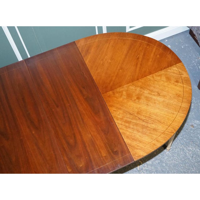 Extendable Dining Table in Cherrywood and Hand-Painted Gilt Wood from Kindel Furniture For Sale - Image 9 of 18