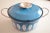 Very nice enamel pot of the Norwegian company CathrineHolm. The pot is made of metal with a blue enamel, outer with a...