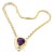 Tiffany & Co. Paloma Picasso 18k Gold Large Amethyst Pendant Necklace For Sale