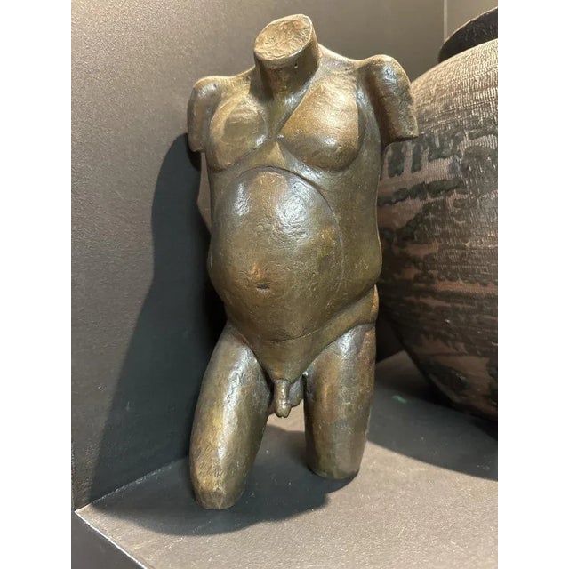 1930s Art Deco Cubist Sculpture in Lost Wax Bronze, 1930s For Sale - Image 5 of 6