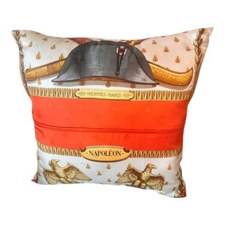 1990s Hermes Napoleon Decorative Pillow For Sale