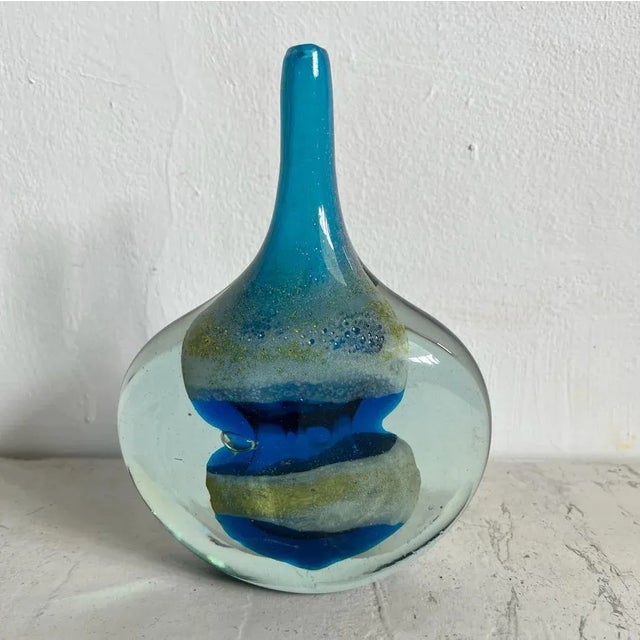 Blue Fish Vase from Mdina For Sale - Image 12 of 12