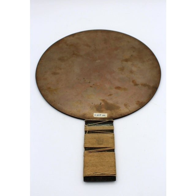 Japanese Bronze Mirror, Meiji Period 1868-1912. For Sale - Image 9 of 10