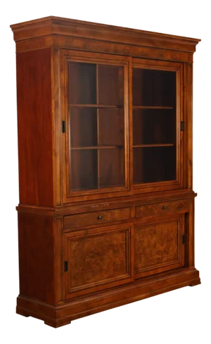 Ethan Allen Townhouse Collection Burlwood China Cabinet