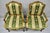 French Antique French Louis XV Style Green & Gold Walnut Fauteuil Arm Chairs - A Pair For Sale - Image 3 of 12