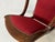 Louis-Philippe Style Office Chair in Walnut and Red Fabric, 1890s For Sale - Image 3 of 12