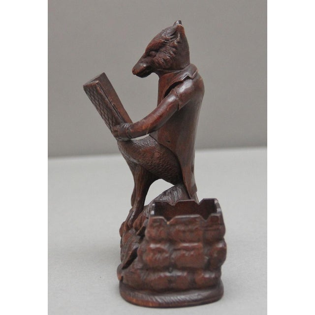 Antique Black Forest Carving of a Fox, 1880 For Sale - Image 3 of 8