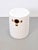 Modern Round White Ceramic Stool For Sale - Image 3 of 4